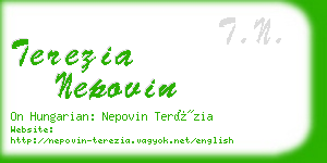 terezia nepovin business card